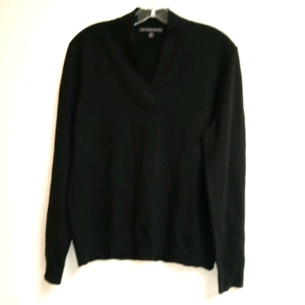 Brooks brothers black wool sweater XL